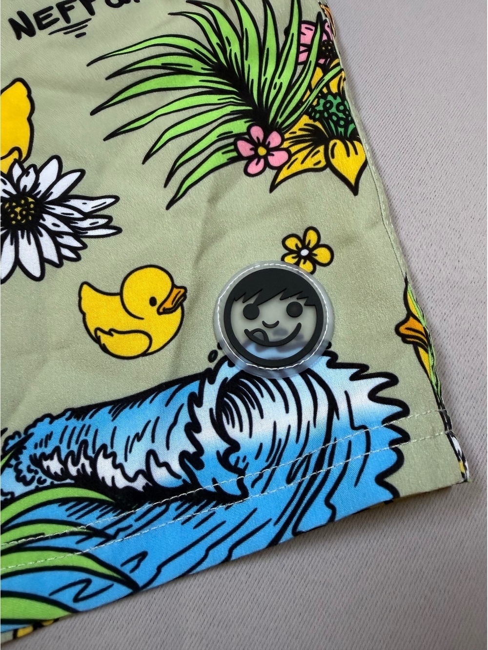 Neff Duck Print Swim Trunks - Picture 3 of 9